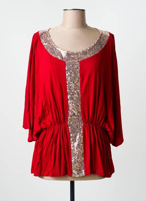 Tunică mâneci scurte roșu MULTIPLES femeie