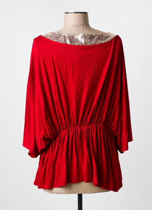 Tunică mâneci scurte roșu MULTIPLES femeie