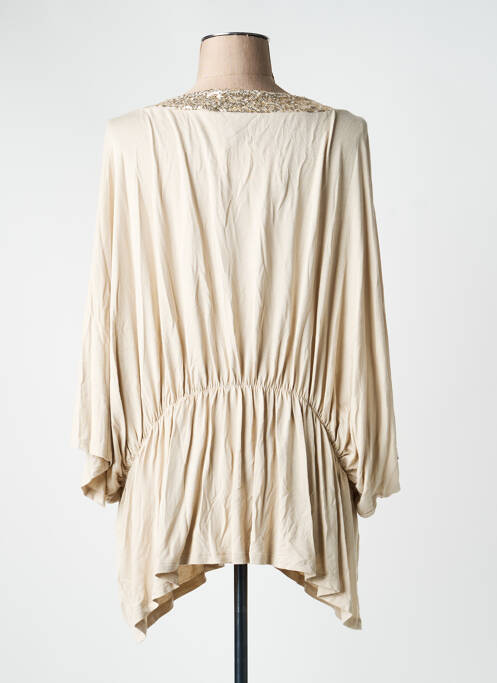 Tunică mâneci scurte bej MULTIPLES femeie