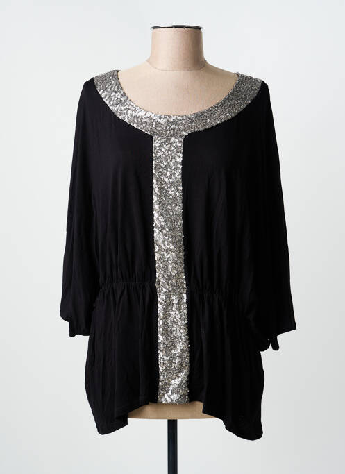 Tunică mâneci scurte negru MULTIPLES femeie