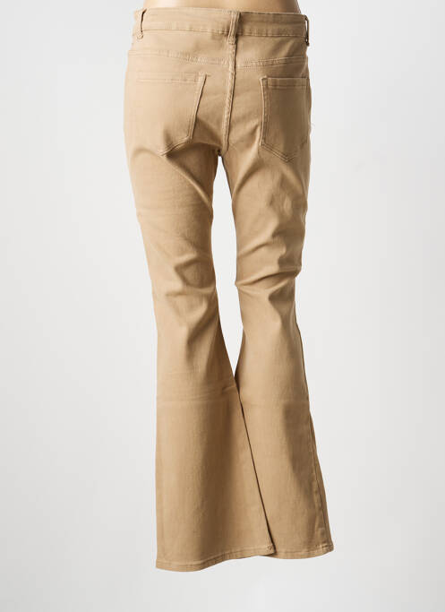 Blugi cu croială evazată bej MULTIPLES femeie