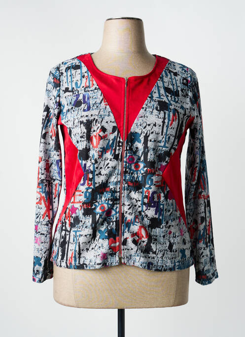 Vestă cu mâneci lungi gri MULTIPLES femeie