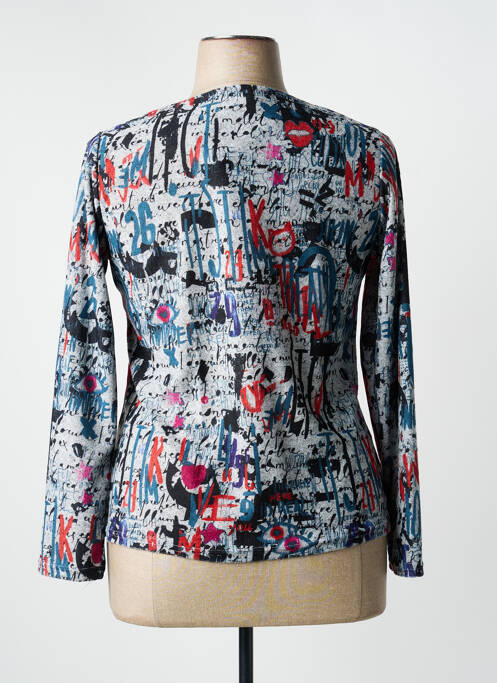 Vestă cu mâneci lungi gri MULTIPLES femeie