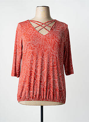 Top portocaliu MULTIPLES femeie