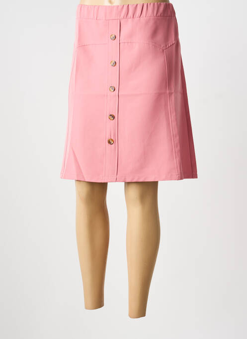 Fustă midi roz MULTIPLES femeie