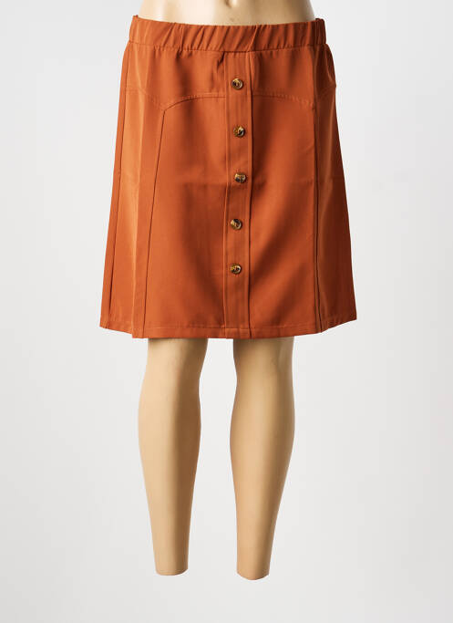 Fustă midi maro MULTIPLES femeie