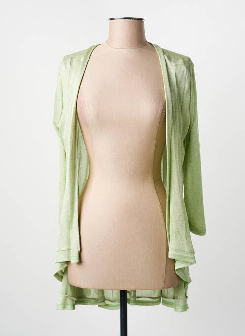 Vestă cu mâneci lungi verde MULTIPLES femeie