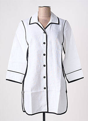 Tunică mâneci lungi alb MALOKA femeie