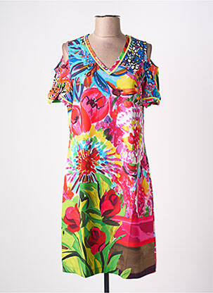 Rochie midi roz MALOKA femeie