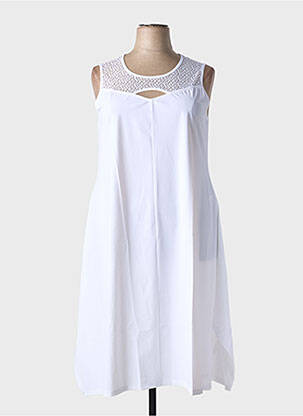 Rochie midi alb MALOKA femeie