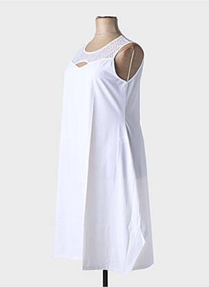 Rochie midi alb MALOKA femeie