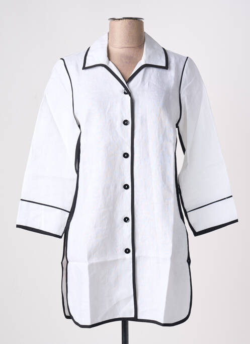 Tunică mâneci lungi alb MALOKA femeie