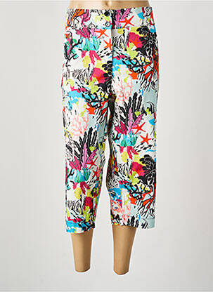 Pantalon trei sferturi alb MALOKA femeie