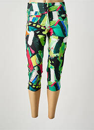 Pantalon trei sferturi verde MALOKA femme