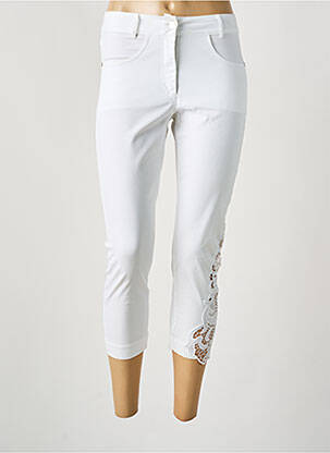 Pantalon 7/8 alb MALOKA femeie