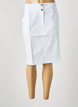 Fustă midi alb MALOKA femeie