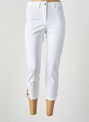 Pantalon trei sferturi alb MALOKA femeie