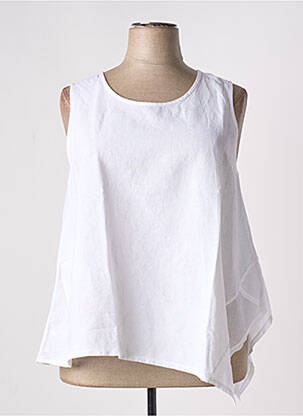 Tunică fără mâneci alb G!OZE femeie