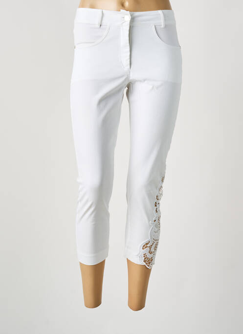Pantalon 7/8 alb MALOKA femeie