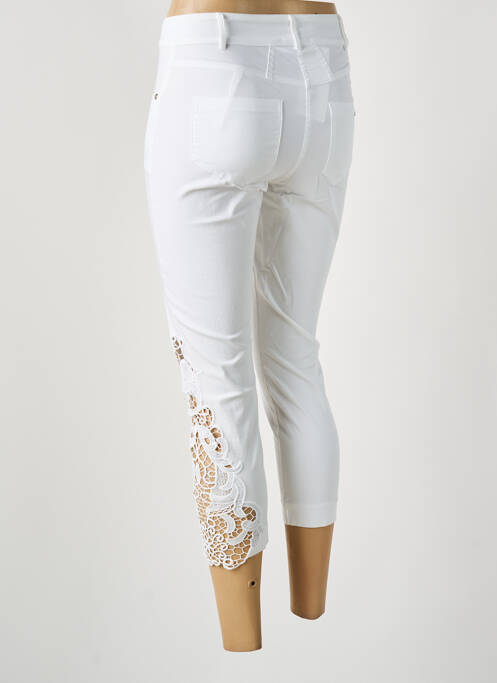 Pantalon 7/8 alb MALOKA femeie