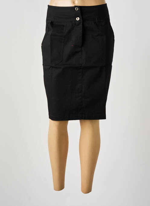 Fustă midi negru MALOKA femeie