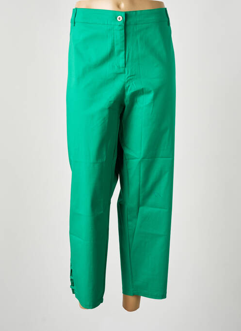 Pantalon trei sferturi verde MALOKA femeie
