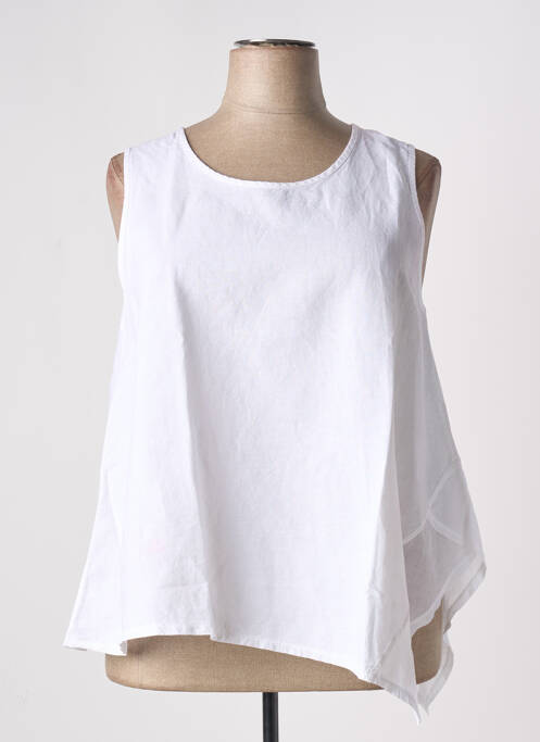 Tunică fără mâneci alb G!OZE femeie