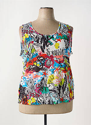 Top alb MALOKA femeie