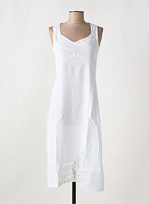 Rochie lungă alb MALOKA femeie