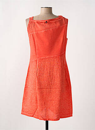 Rochie midi portocaliu MALOKA femeie