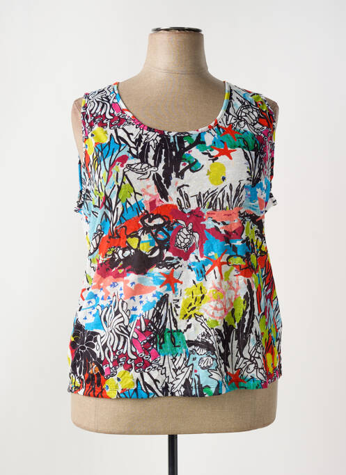 Top alb MALOKA femeie