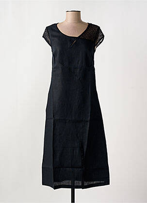 Rochie lungă negru MALOKA femeie