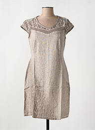 Rochie midi bej MALOKA femeie