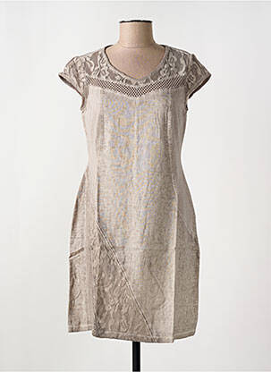 Rochie midi bej MALOKA femeie