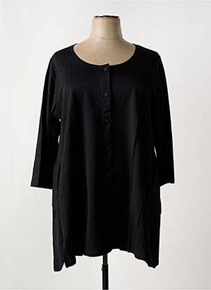 Tunică mâneci lungi negru G!OZE femeie