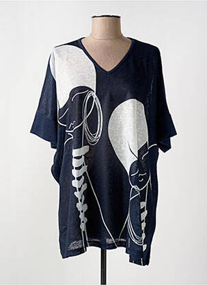 Tunică mâneci scurte albastru G!OZE femeie