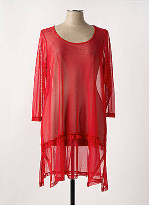 Tunică mâneci lungi roșu G!OZE femeie