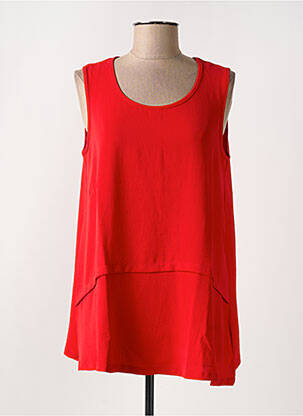 Tunică fără mâneci roșu G!OZE femeie