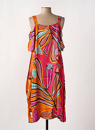 Rochie midi portocaliu G!OZE femeie
