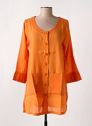 Tunică mâneci lungi portocaliu G!OZE femeie