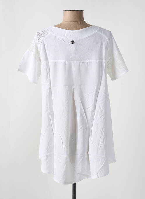 Top alb MALOKA femeie