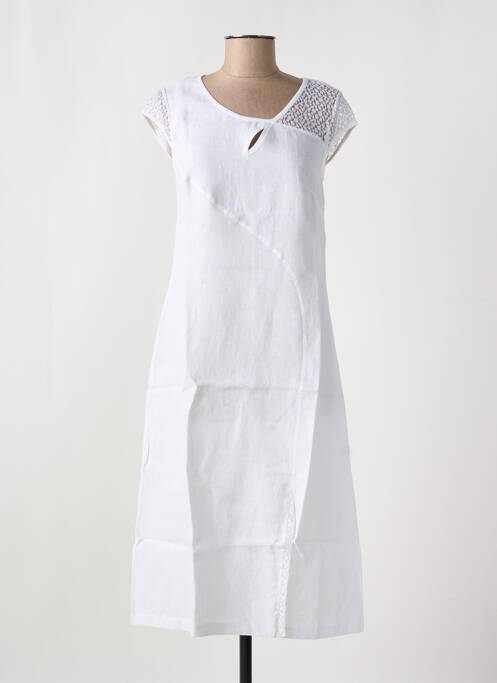 Rochie lungă alb MALOKA femeie