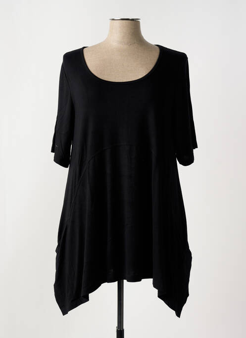 Tunică mâneci scurte negru G!OZE femeie