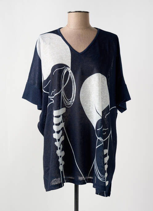 Tunică mâneci scurte albastru G!OZE femeie