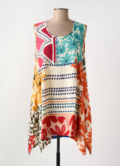 Tunică fără mâneci alb G!OZE femeie