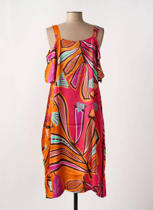 Rochie midi portocaliu G!OZE femeie