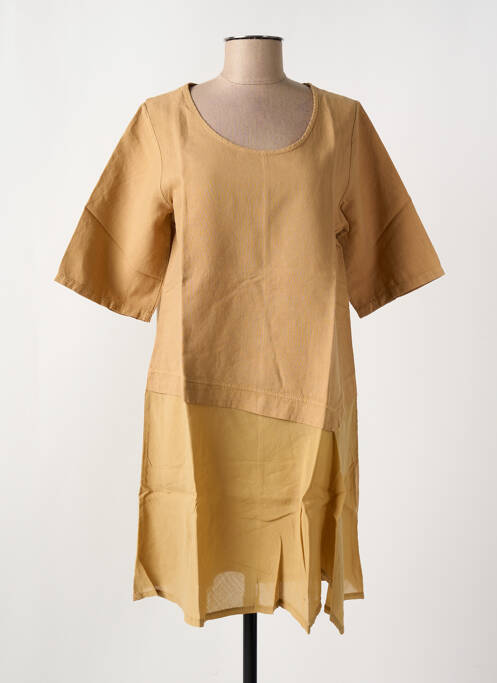 Tunică mâneci scurte maro G!OZE femeie