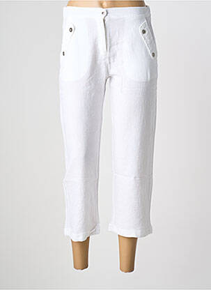 Pantalon 7/8 alb MALOKA femeie