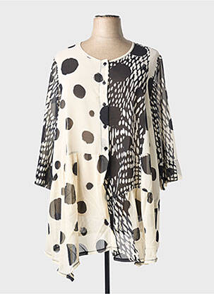 Tunică mâneci lungi alb G!OZE femeie