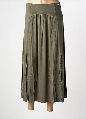 Fustă lungă kaki MALOKA femeie